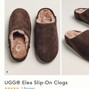 UGG Elea Dark Brown Slip-Ons